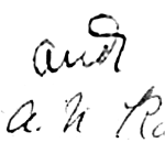 Image showing A.L. Ransome's initials
